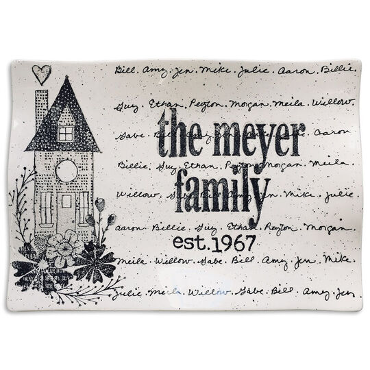 Cursive Home Family Flare Platter